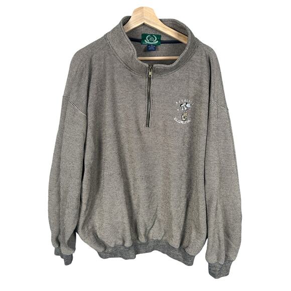 Vintage Disney Golf Collection Size xl Crewneck 1/4 Zip Pullover - Picture 1 of 6